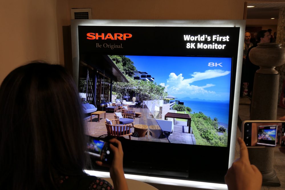 8K-TV fra Sharp 1 8K-TV fra Sharp 1