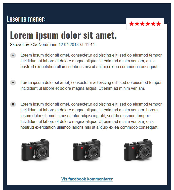 Lyd & Bilde lanserer brukeranmeldelser 7