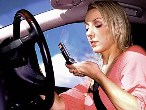 La mobilen ligge når du kjører