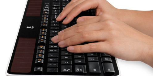Et meget grønt tastatur