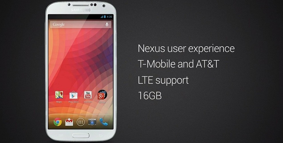 Google-versjon av Galaxy S4