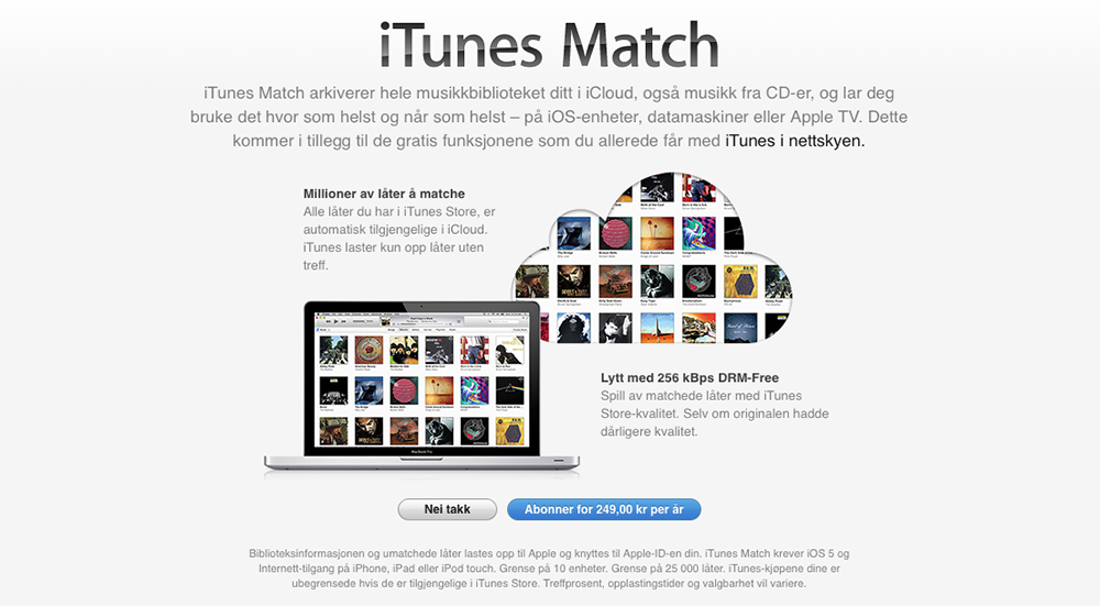Nå kan du få iTunes Match