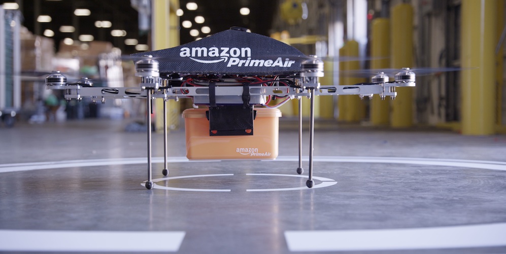 Amazon vil levere pakker med droner