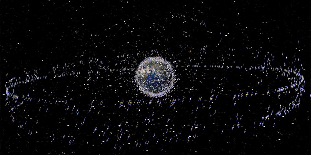 Så mange satellitter omringer jorden