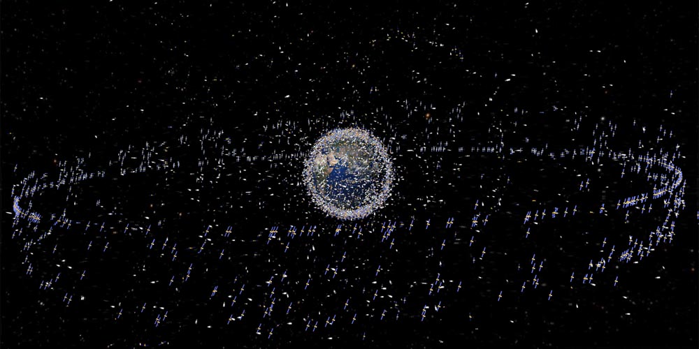 Så mange satellitter omringer jorden