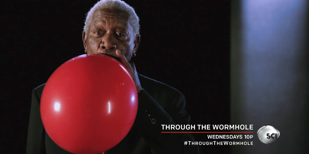 Morgan Freeman på helium