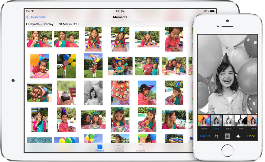 Nye fotofunksjoner i iOS 8