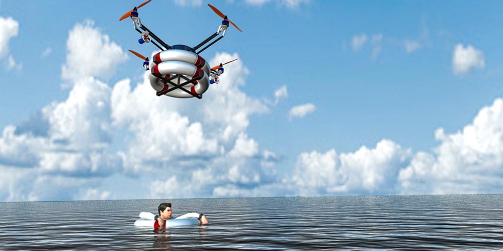 Badevakter erstattes av droner