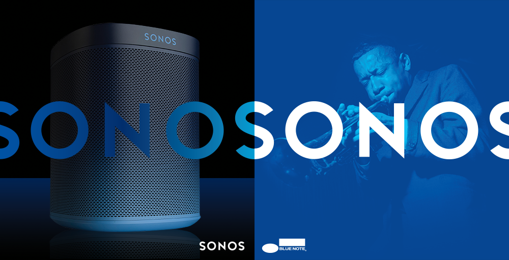 Jazzblå Sonos-høyttaler