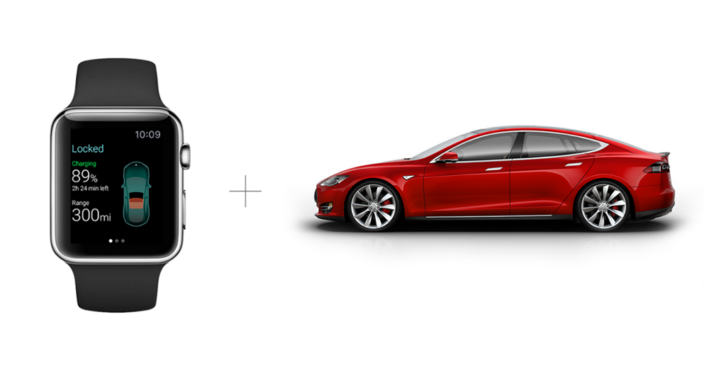 Tesla-app til Apple Watch