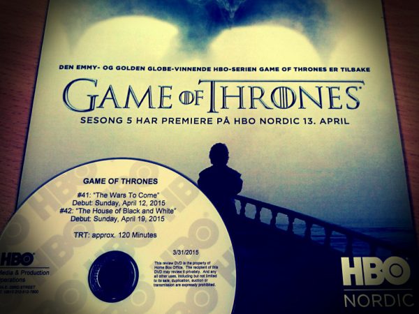 Game of Thrones 5 - premiere på mandag!