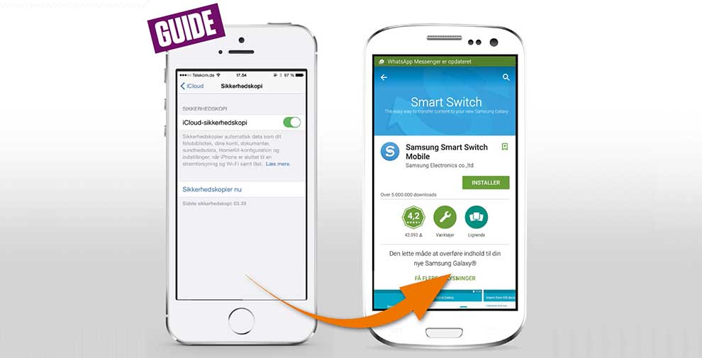 Slik bytter du fra iPhone til Android