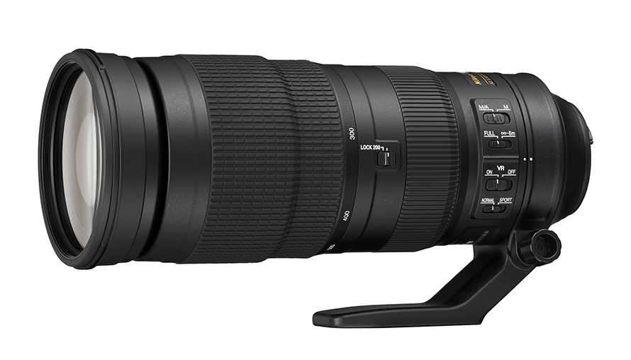 Tre Nikon fullformatobjektiver