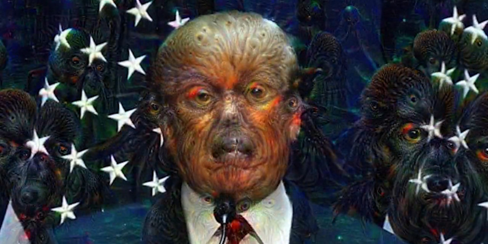 Google Deep Dream gjør Trump dobbelt så skummel