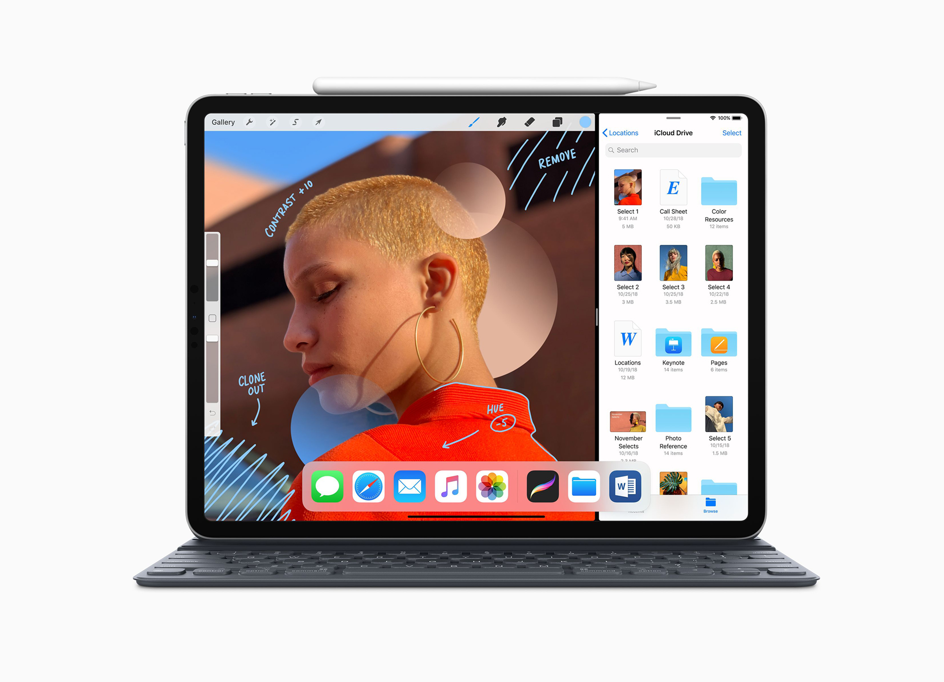 Face-ID og større skjerm på iPad Pro 2 Face-ID og større skjerm på iPad Pro 2