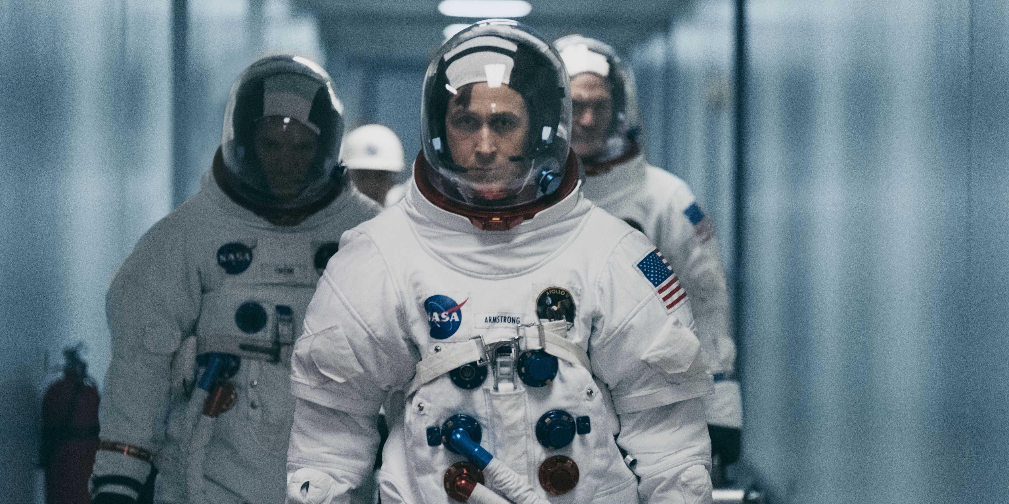 Pinsamt få nomineringar till "First Man". Här är Ryan Gosling. Foto: Universal/Sony