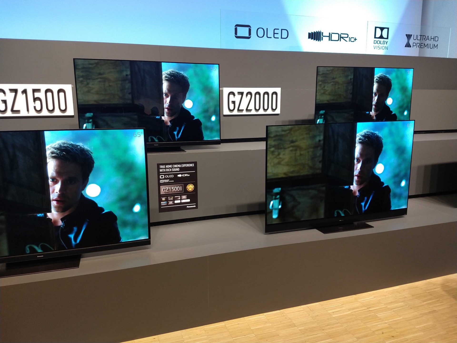 Panasonics OLED-flaggskepp GZ2000 får sällskap av tre nya modellserier: GZ950, GZ1000 och GZ1500. Foto: Geir Gråbein Nordby