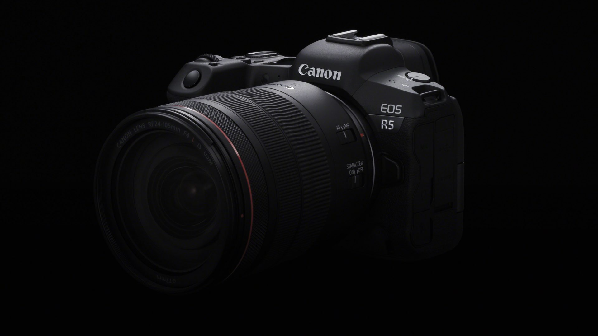 Canon EOS R5 with lens