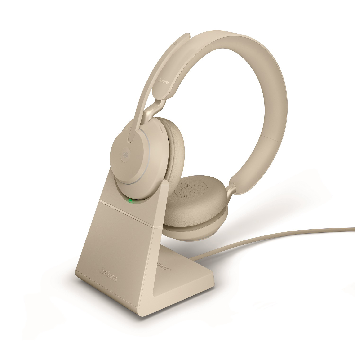 Jabra vil redde kontorjobben med Evolve2 2 Jabra Evolve2 65 beige charge