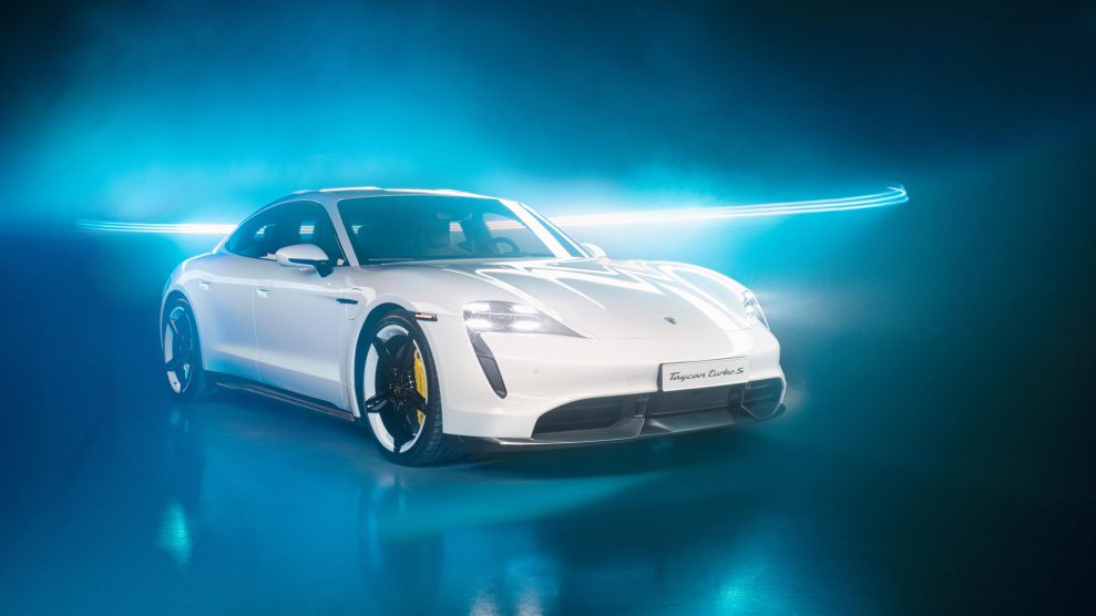 Porsche Taycan med Burmester Sound System 1
