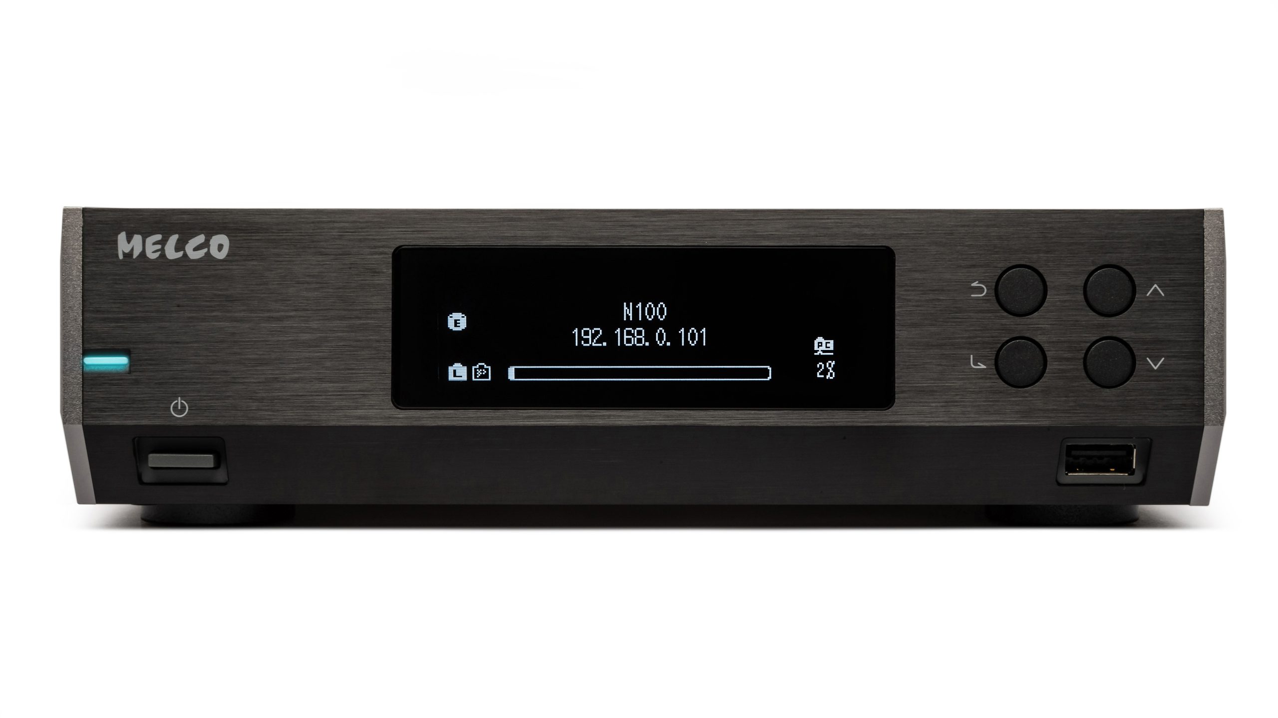 Melco N100 er den rimeligste nettverksserveren. Foto: Melco