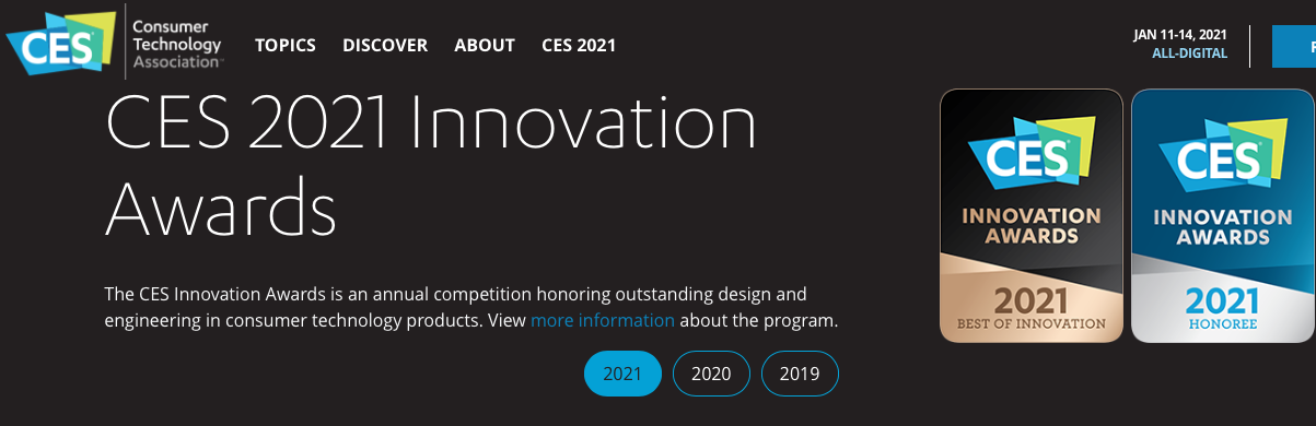 Her er vinnerne av CES Innovations Awards 2021