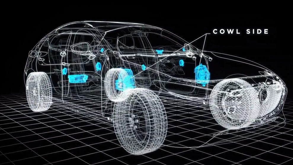 Mazda Bose speaker layout