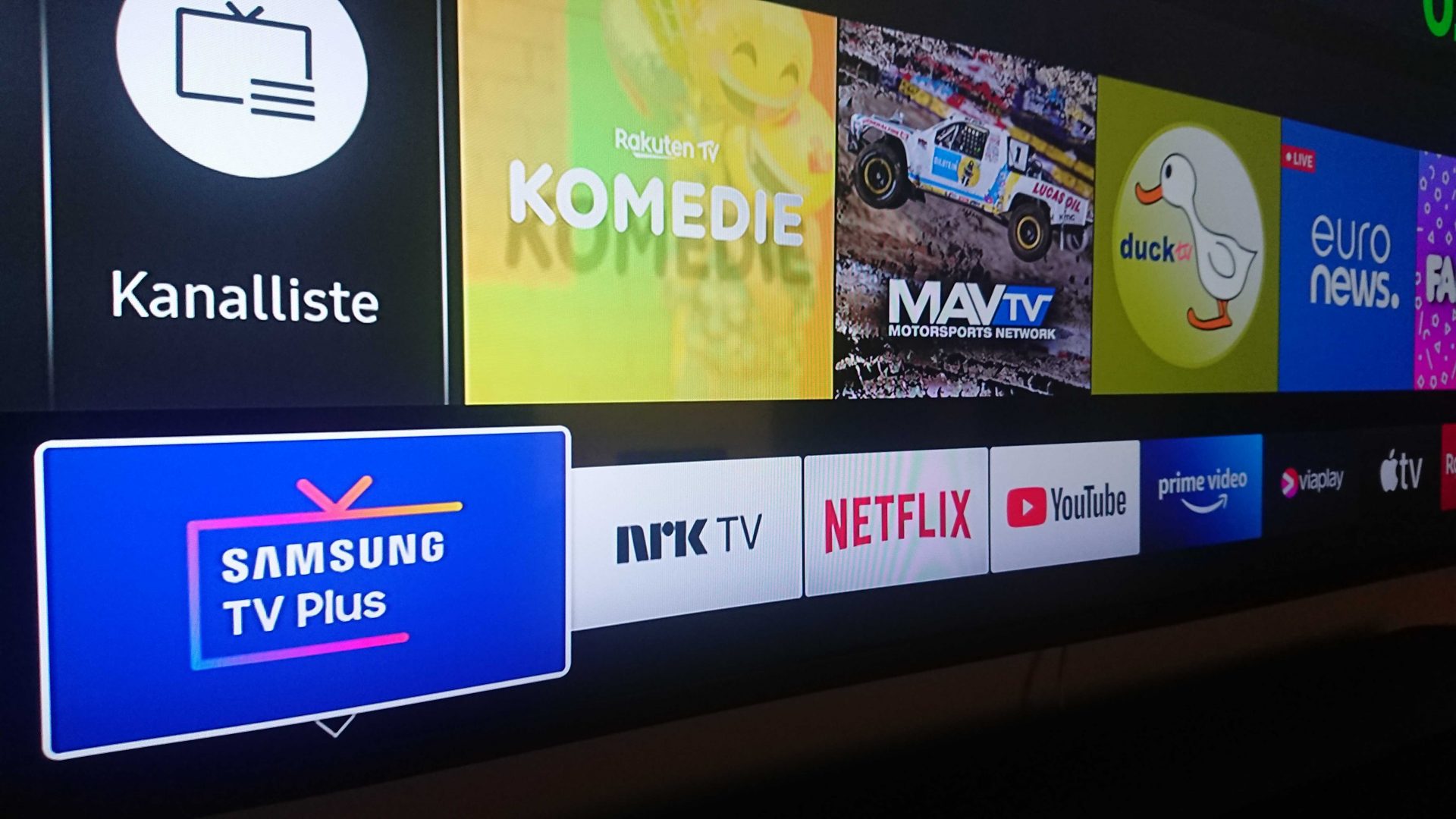 Nå er Samsung TV Plus tilgjengelig i Norge