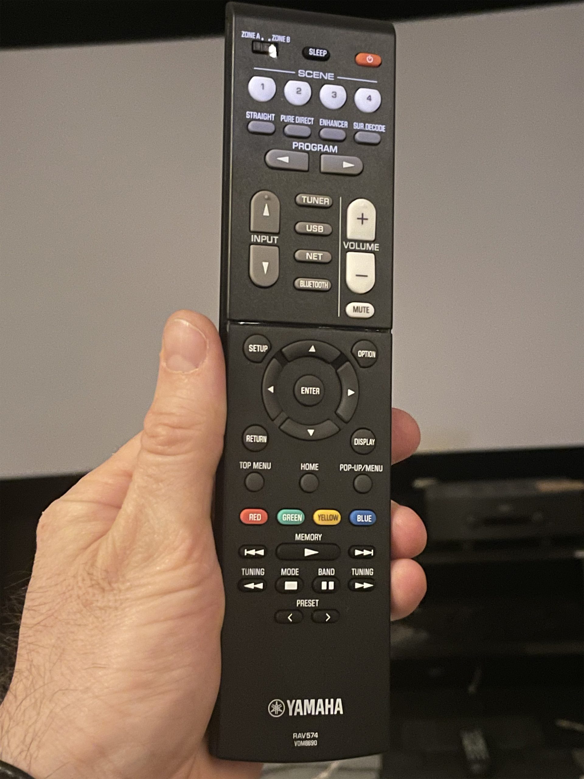 Yamaha RX-V4A remote(2)