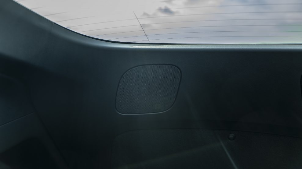 Tesla Model Y right speaker hatch