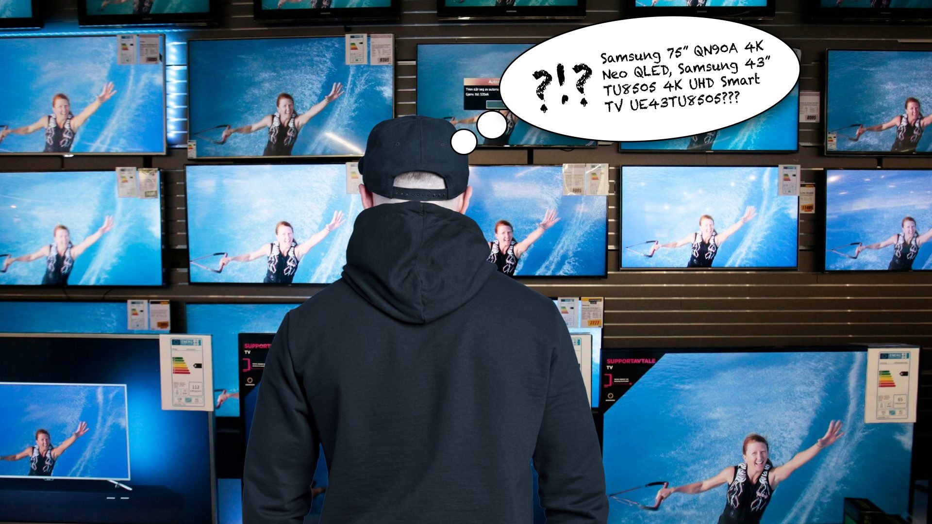 Slik leser du modellkodene på Samsung TV