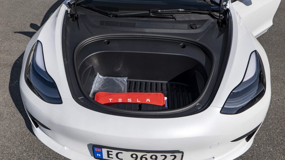 Tesla Model 3 Standard Range Plus frunk