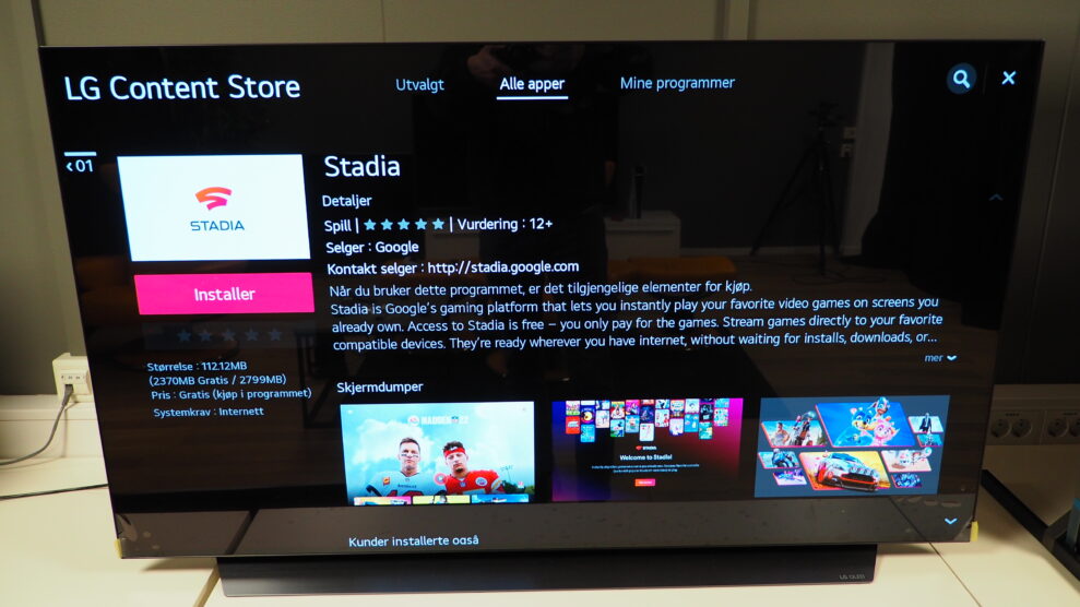 LG lanserer Google Stadia til nyere TV-modeller 2