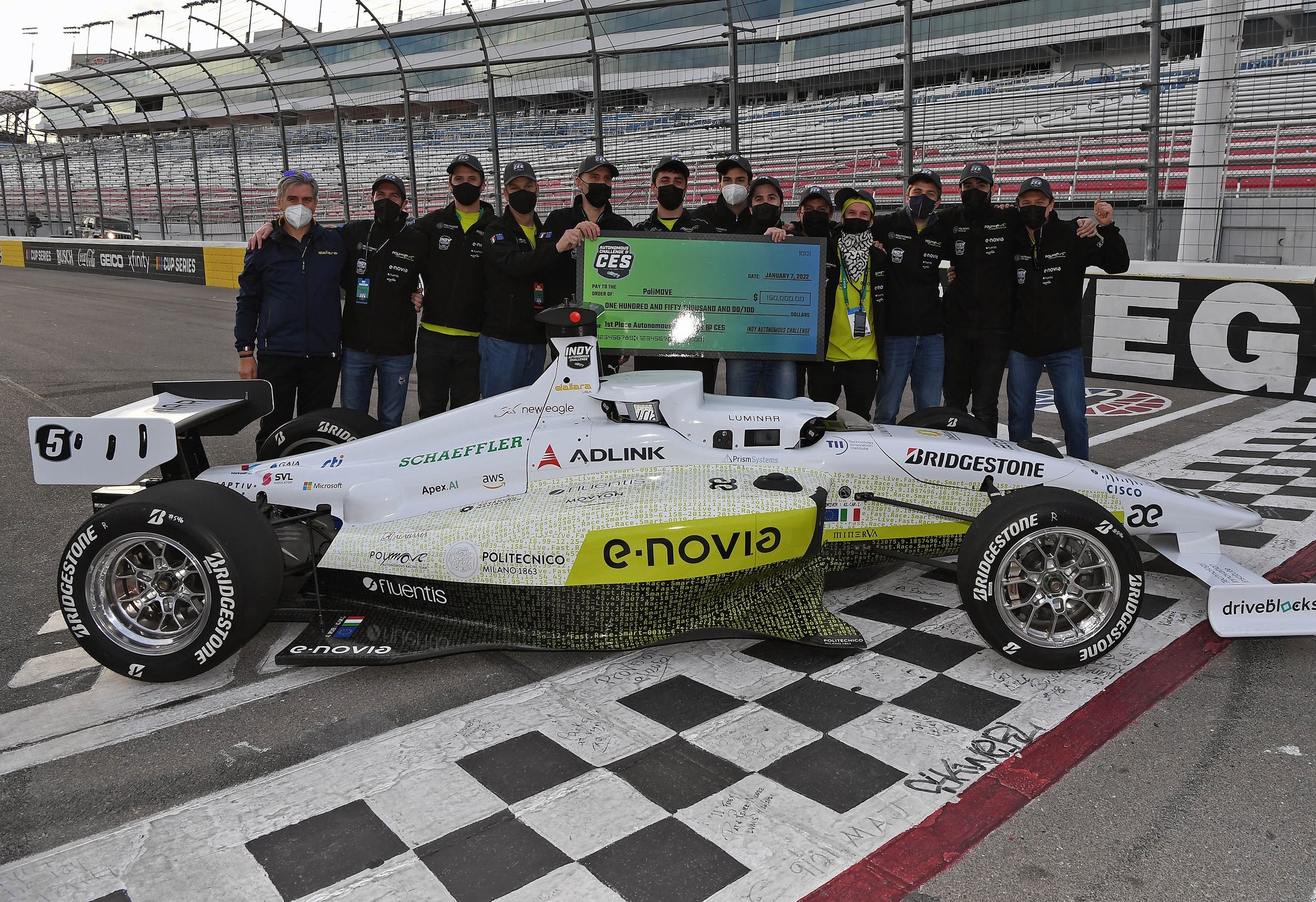 Indy Autonomous Challenge er bilrace uten sjåfører 2 PoliMOVE Indy Autonomous Challenge CES 2022