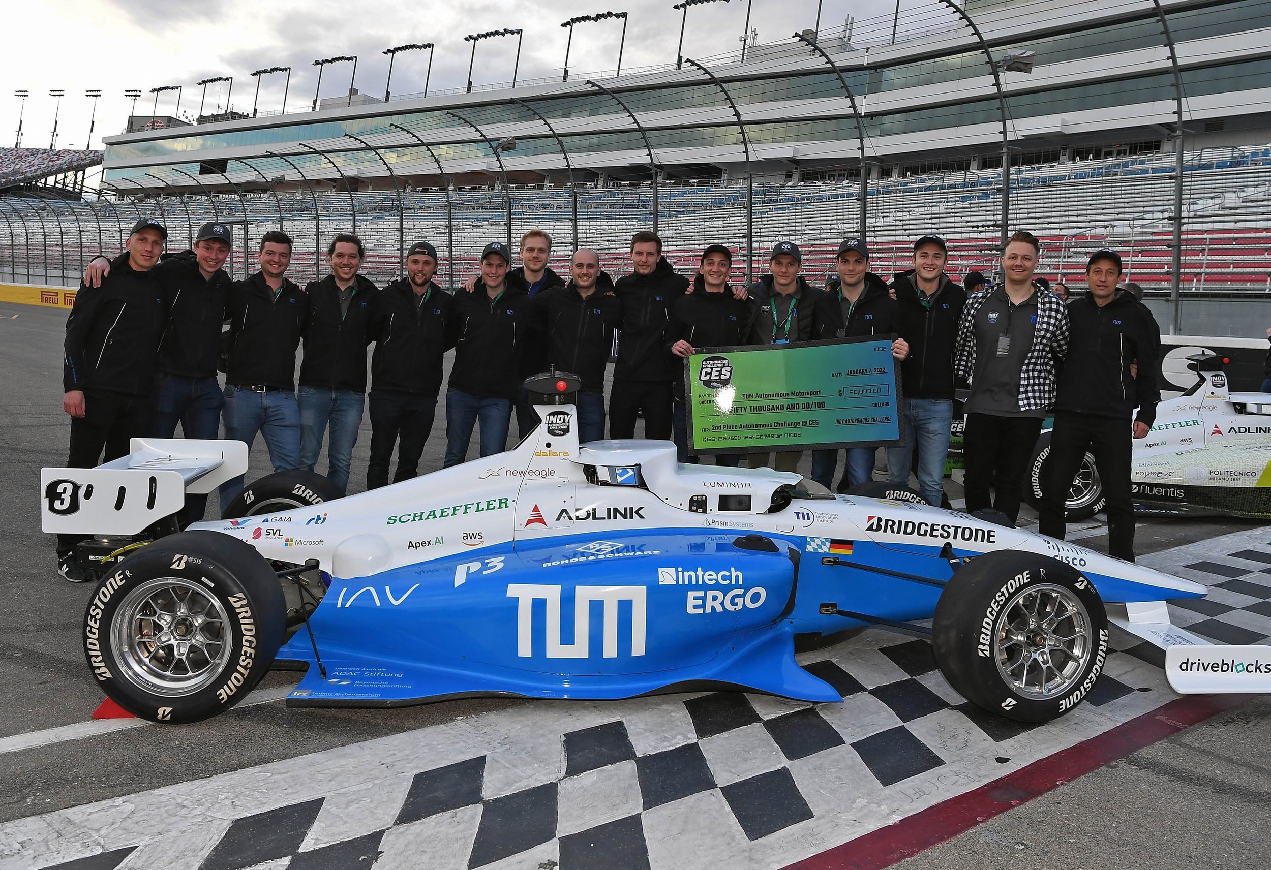 Indy Autonomous Challenge er bilrace uten sjåfører 3 TUM Indy Autonomous Challenge CES 2022