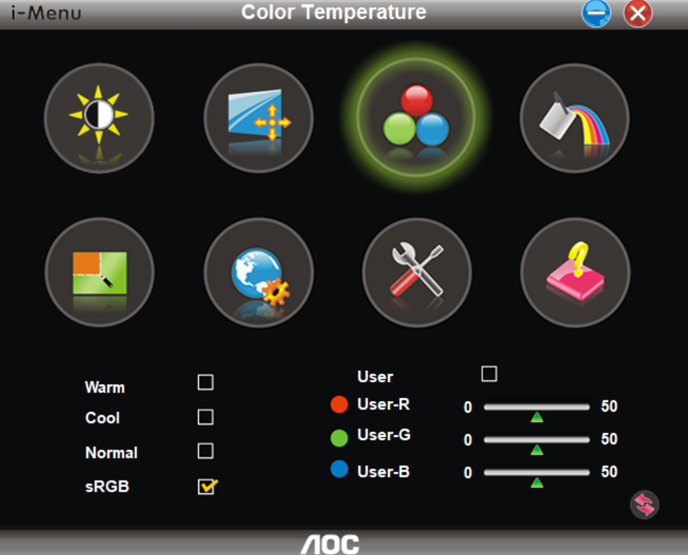 AOC Color temperature