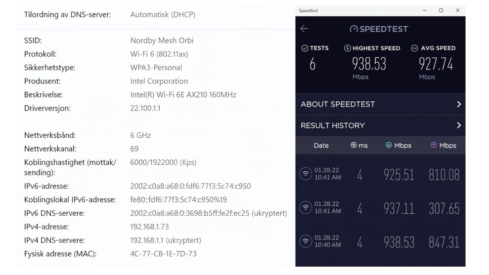 Netgear Orbi RBKE963 WiFi speed scaled 1