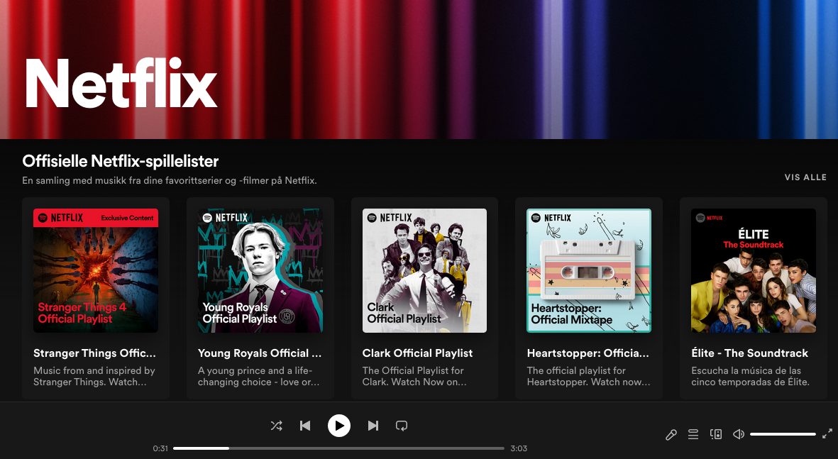 Slik hører du Netflix-musikken på Spotify