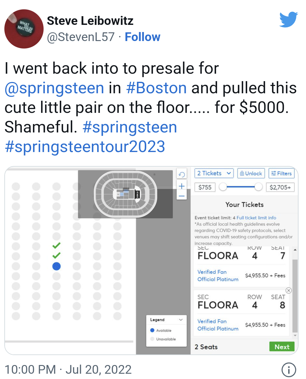 Springsteen World Tour 2023 1 6