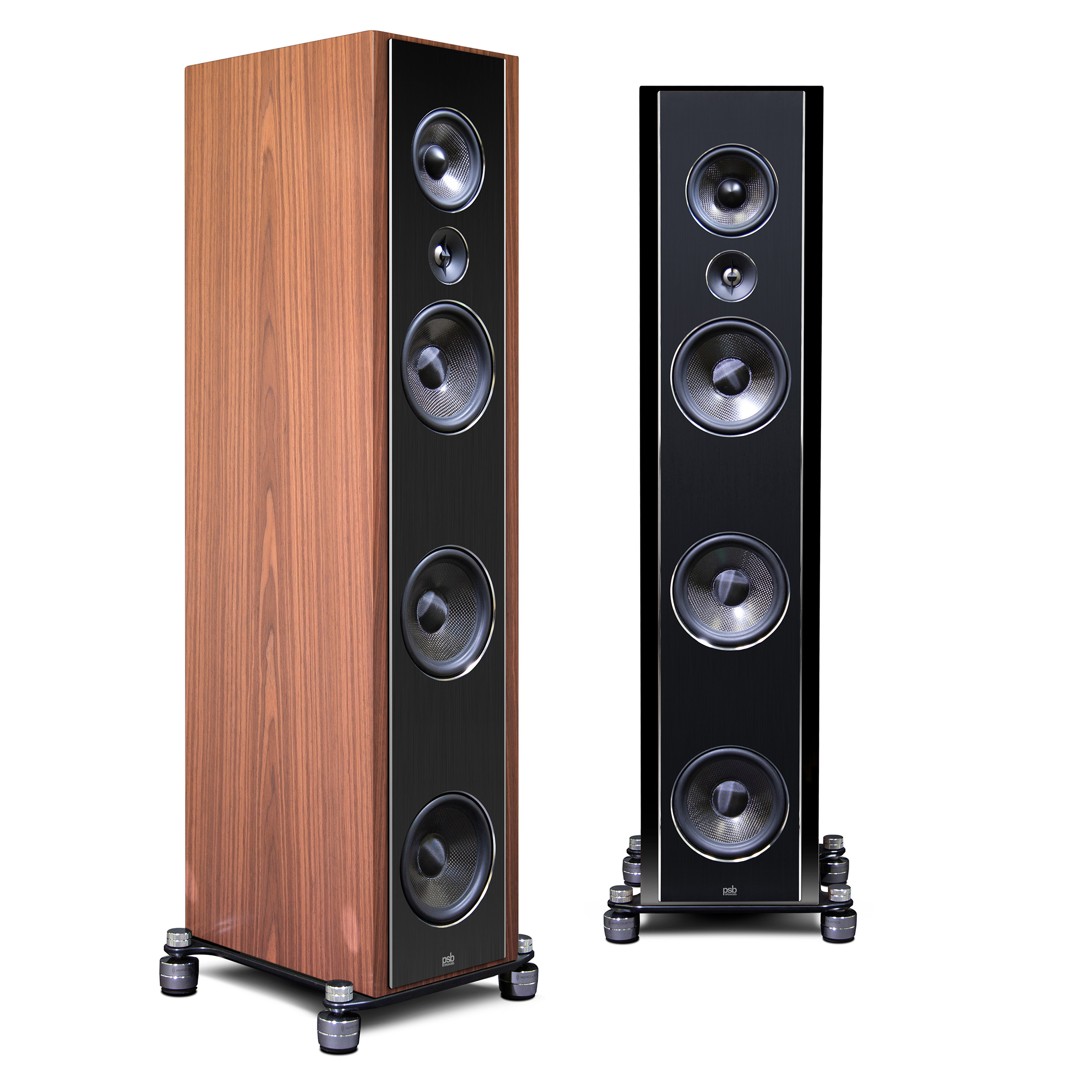 PSB Synchrony T800 Pair Walnut Black