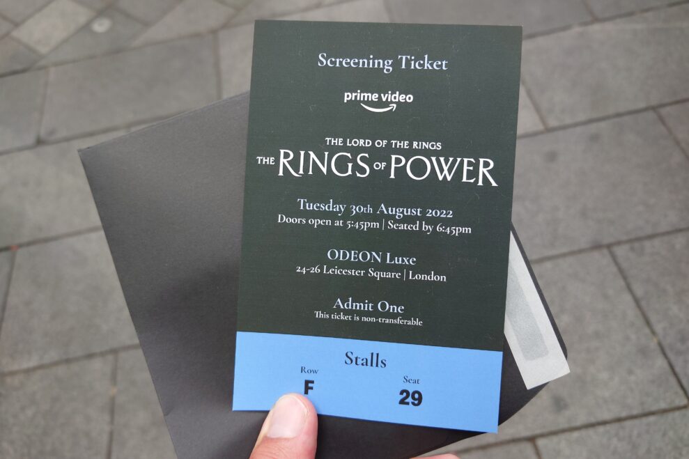 Ringenes Herre Maktens Ringer Verdenspremiere London 1 4