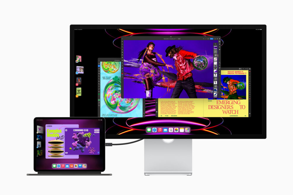 Apple iPad Pro Stage Manager external displayApple iPad Pro desktop class apps 221018