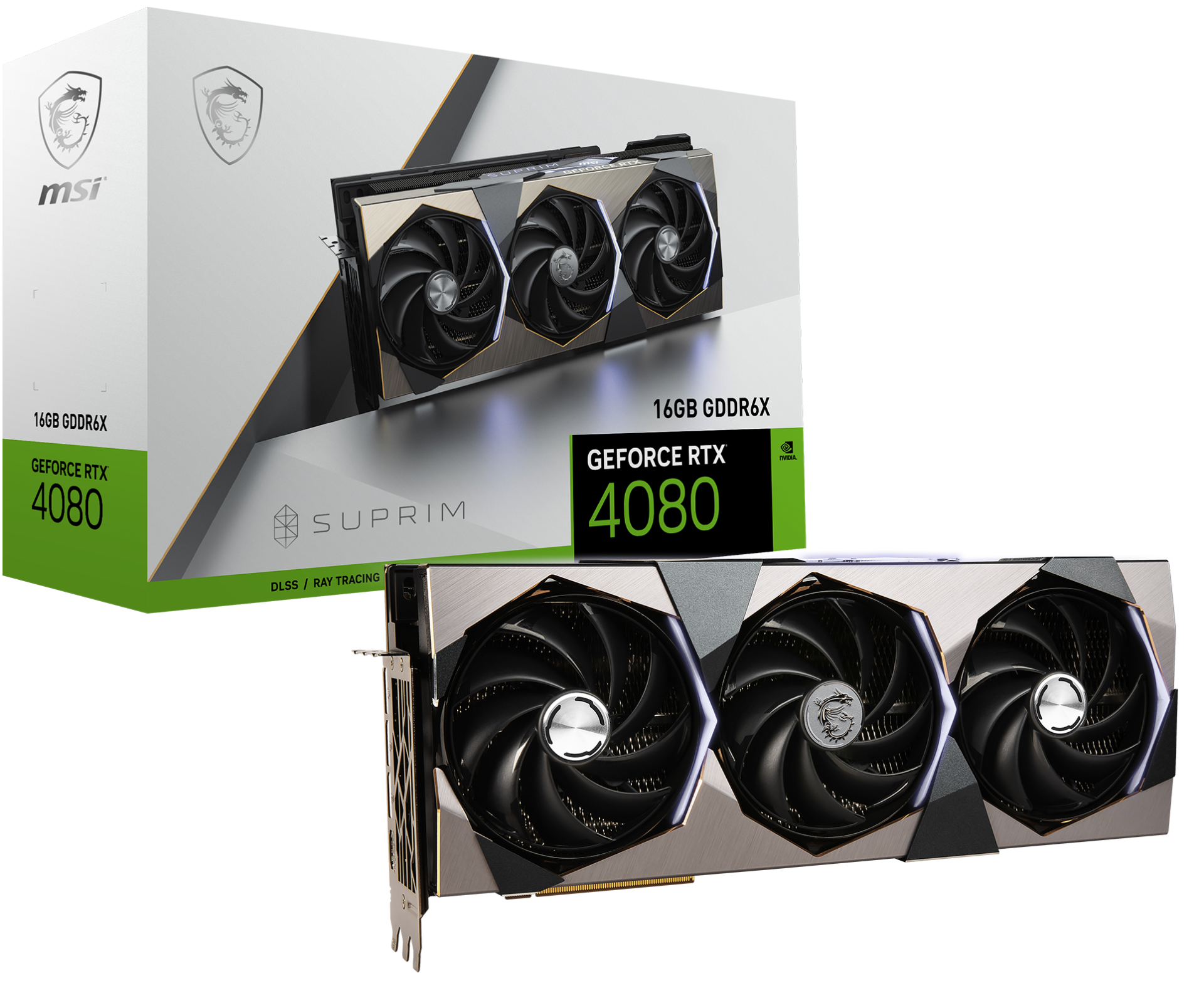26109322 GeForce RTX 4080 16GB SUPRIM Series boxcard 26109322 GeForce RTX 4080 16GB SUPRIM Series boxcard