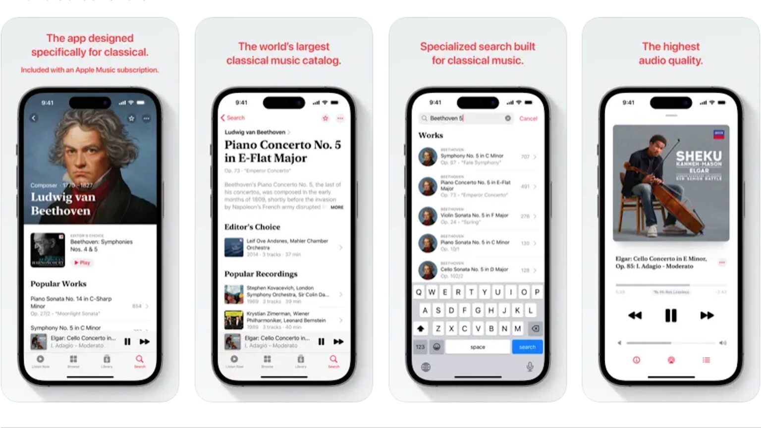 Apple presenterer den nye appen Apple Music Classical
