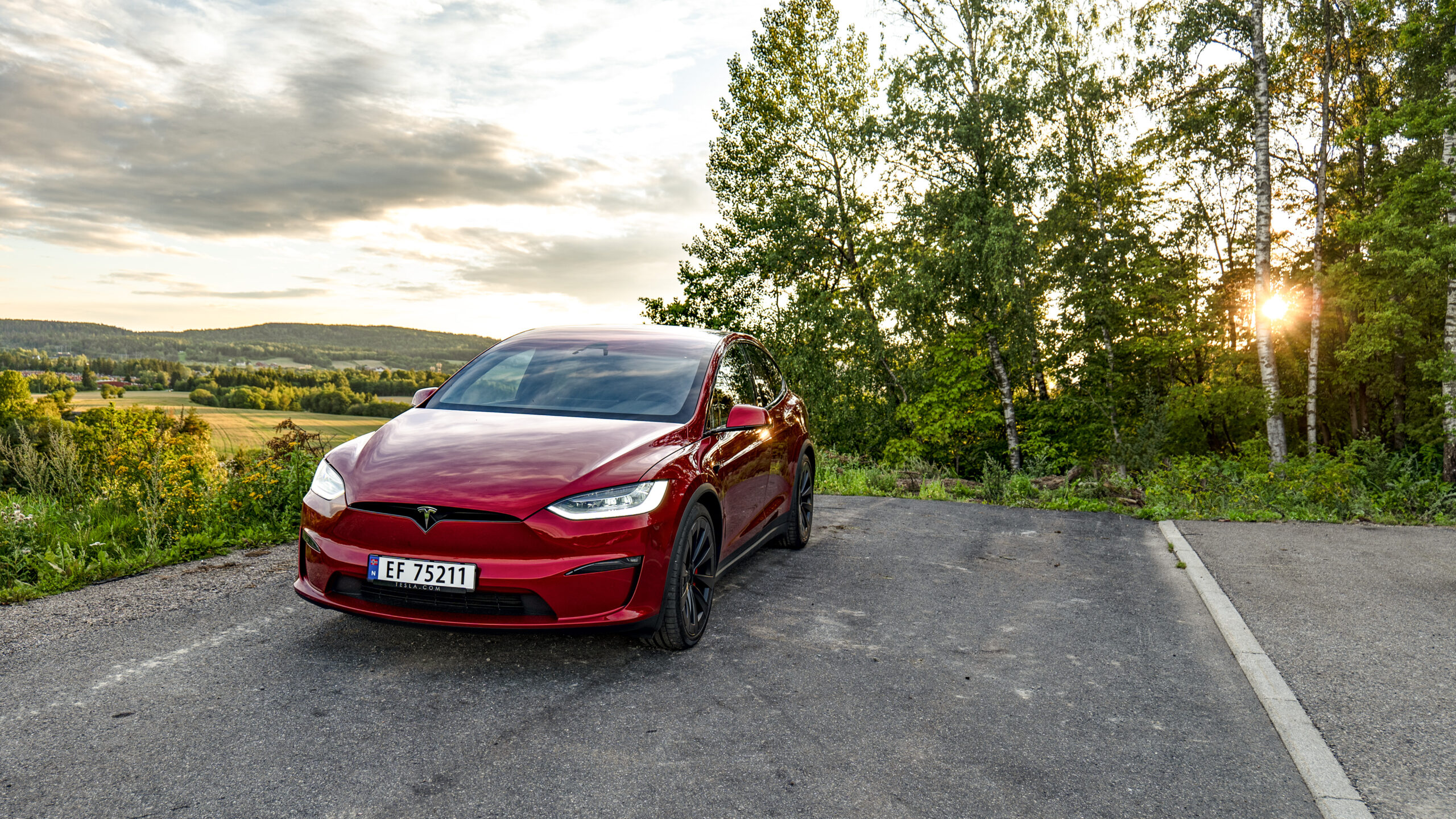 Model X Front with forest HDR GeirNordby