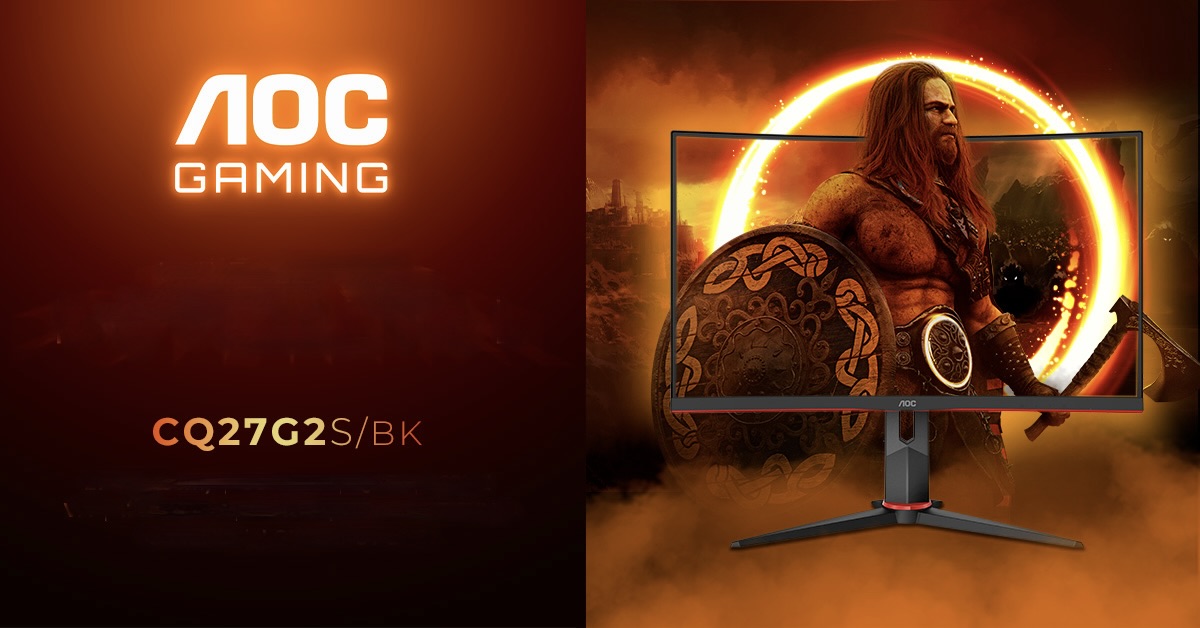 AOC Gaming CQ27G2S/BK 165 Hz buet gamingskjerm