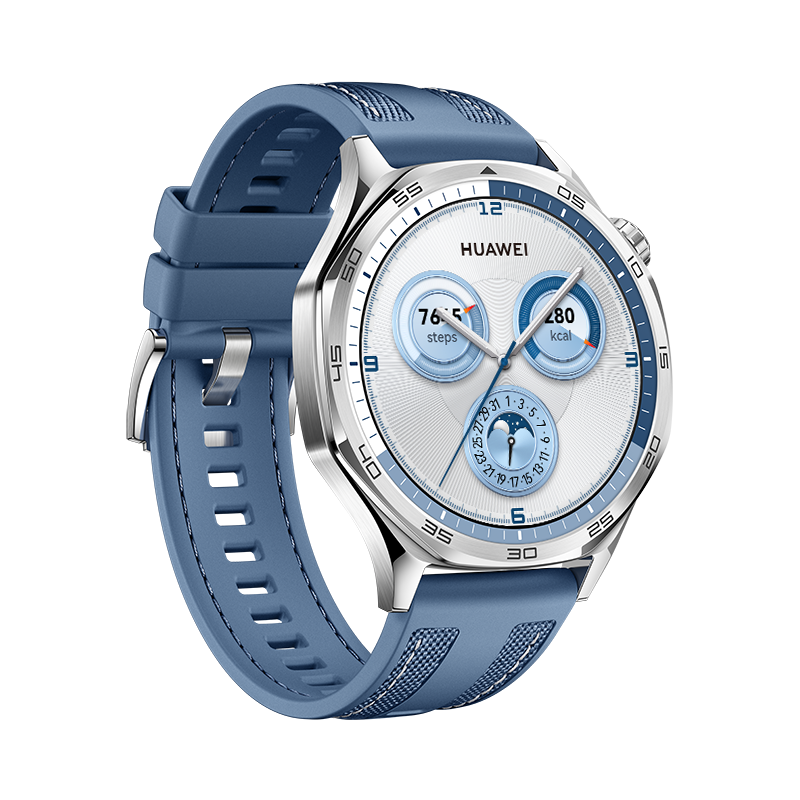 Huawei Watch GT 5 46mm Blue Product Image Right 30 EN PNG 800PX 20240808