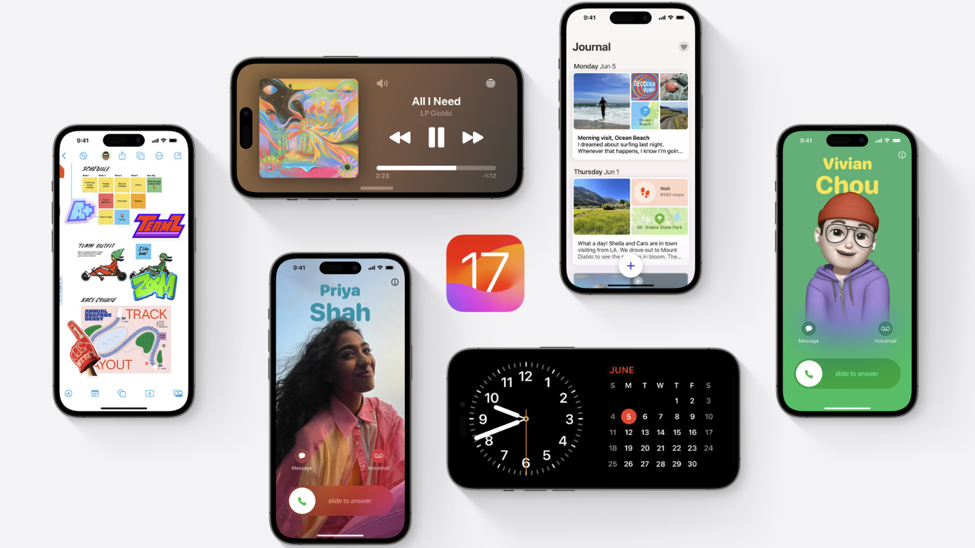 Nå er Apples mobiloperativ-system iOS 17 ute