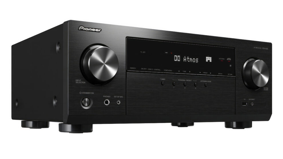 Pioneer-VSX-935 front angle 2 - black