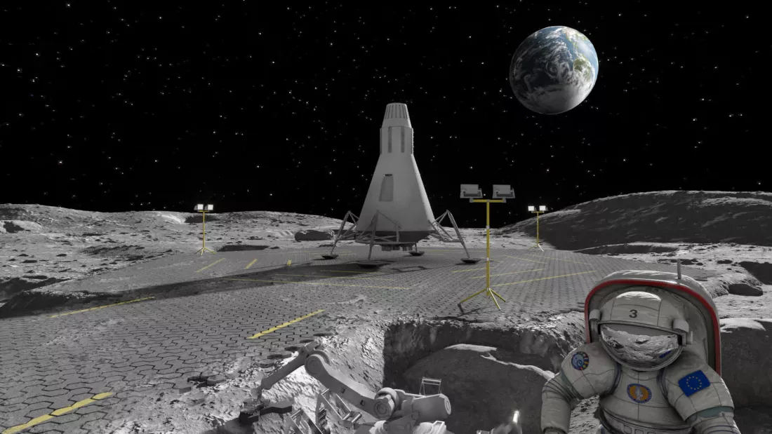 Forskere vil smelte månen med lasere for å bygge veier